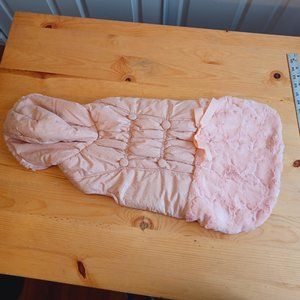 NEW -  XXXL Chic Dog Jacket with lace/ fur/ pink and peach ! 5128